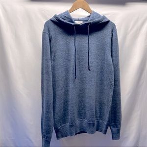 GAP Men’s Pullover Sweater Hoodie Heather Blue Sz Extra Large